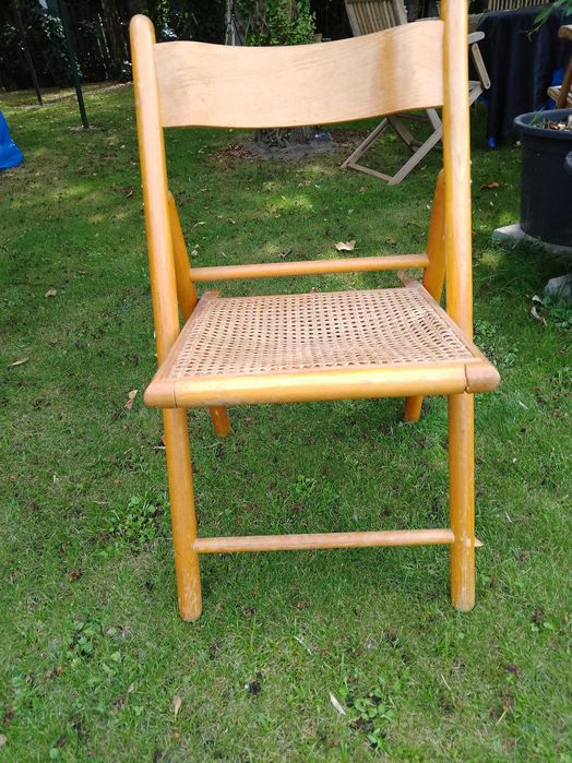 stare ogrodowe krzesło-fotel składany