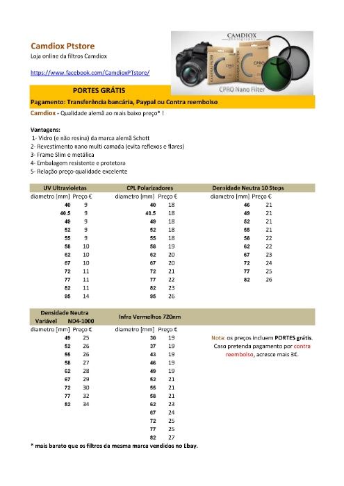 Filtro polarizador cpl NOVOS 77 72 mm