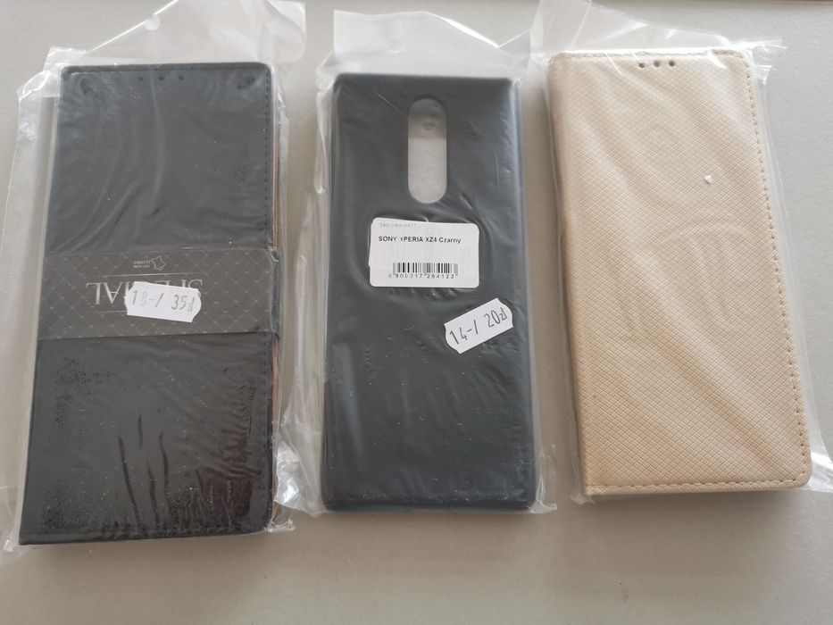 Komplet 3 sztuki etui pokrowiec futerał case do Sony Xperia XZ4