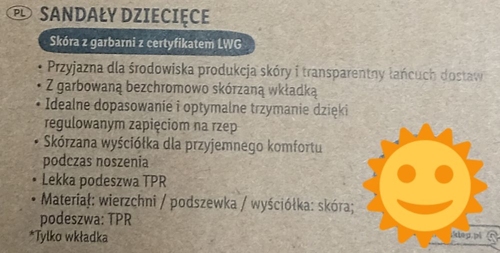 Nowe sandałki dziecięce