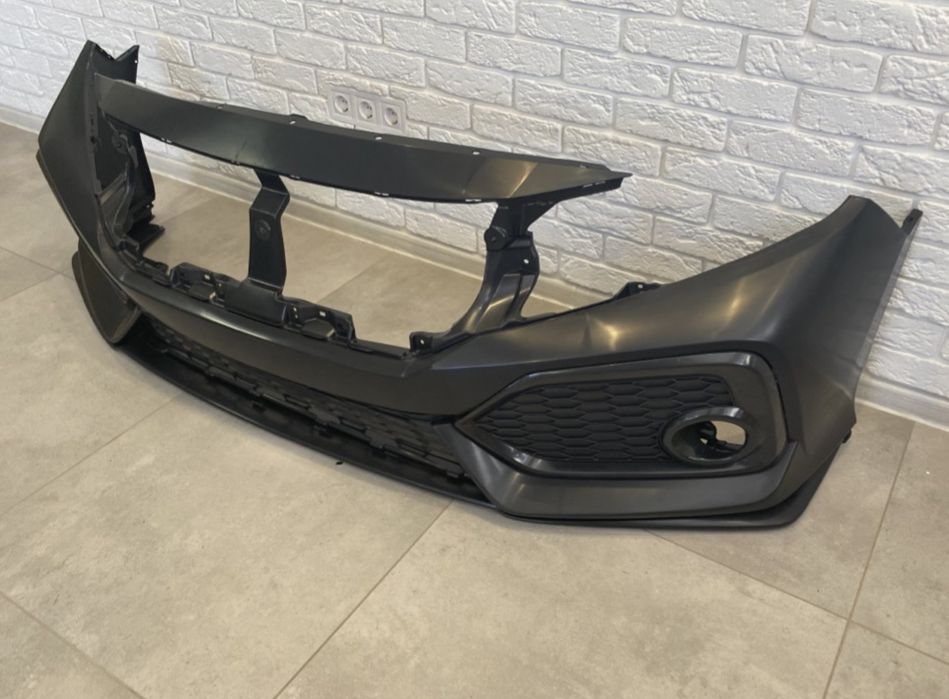 Бампер передний SI Honda Civic 4D 5D 16-20 бампер, губа, сетки А6931