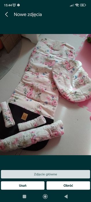 Wkładka do wózka dla dziewczynki