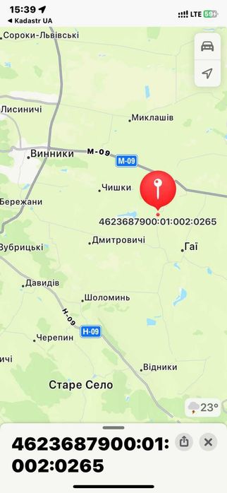 Продаж земельної ділянки с. Чижиків