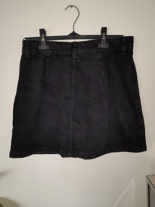 Spódnica jeansowa czarna Bershka M