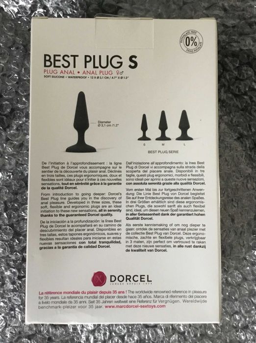 Масажер Dorcel Best Plug S, для задоволення і здоров'я