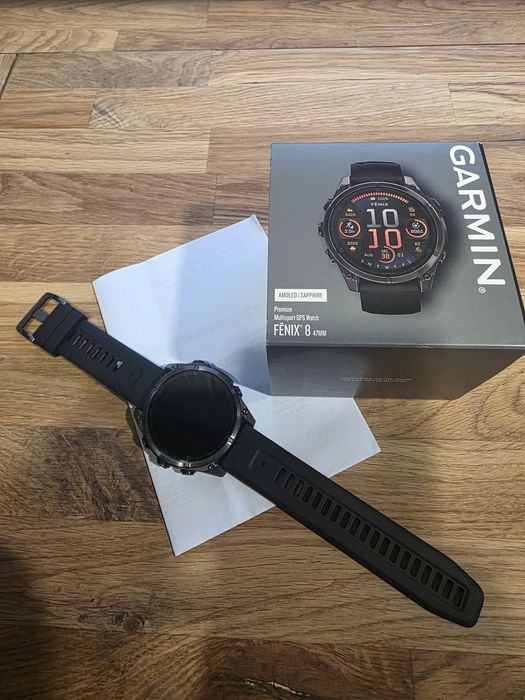 Garmin femix 8 sapphire amoled 47mm  gwarancja do  23.12.2026
