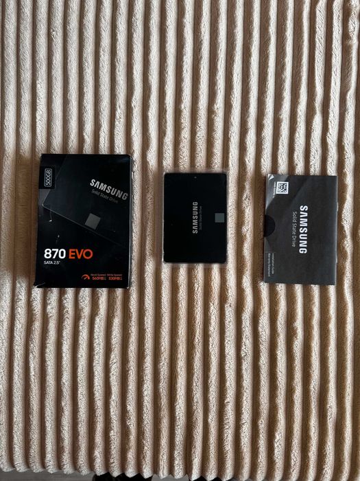 Dysk SSD Samsung 870 Evo 500GB Sata Box. Jak Nowy 63h