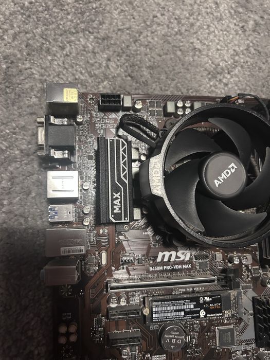 processador ryzen + motherboard + cooler
