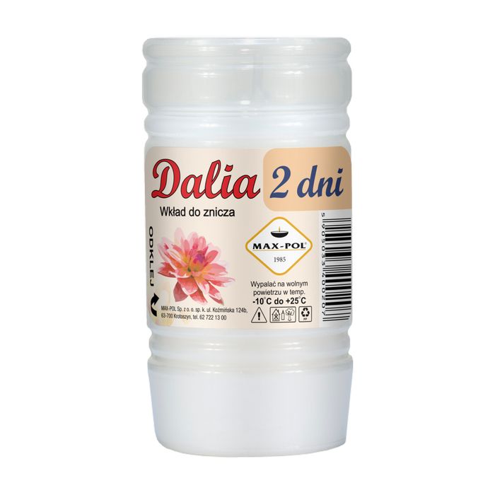 Wkład parafinowy do znicza 11 cm - DALIA 2