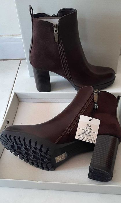 Botim Castanho Chocolate Lindíssimo (Novo C/ Etiqueta!)