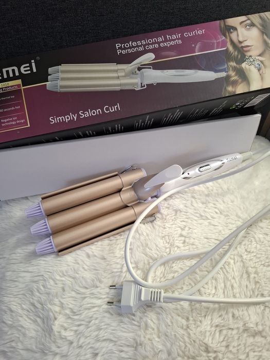 KEMEI Lokówka falownica karbownica do włosów