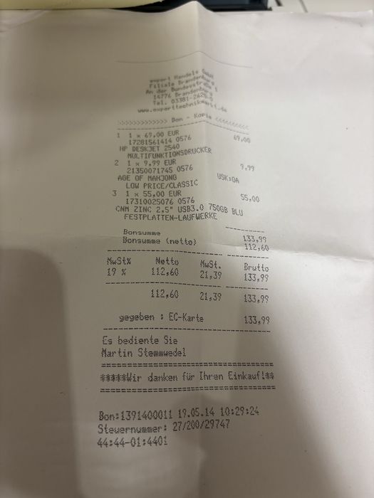 Принтер багатофункціональний чорнильний колір hp deskjet 2540 НОВИЙ!!!