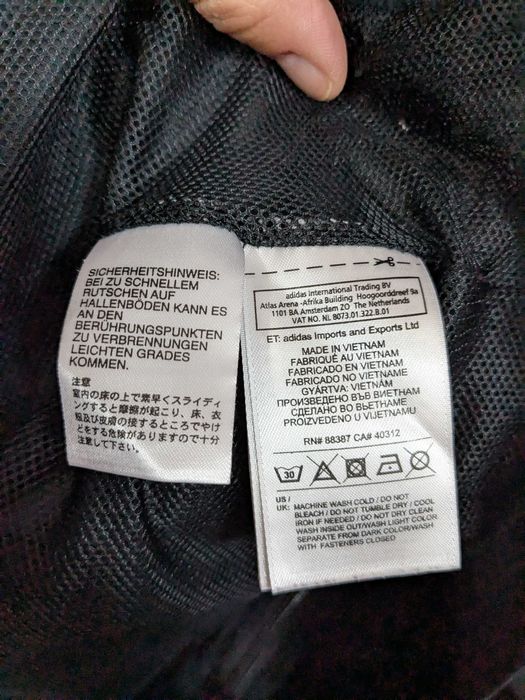 Adidas bluza treningowa wiatrówka czarna rozm. M