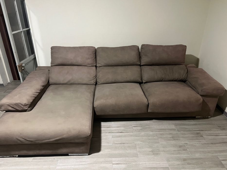 Sofá de canto chaise longue modular