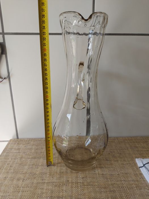 Dzbanek szklany vintage 37cm wys