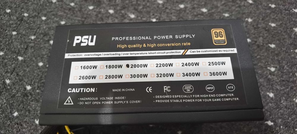 Psu 2000w с сертификатом 96