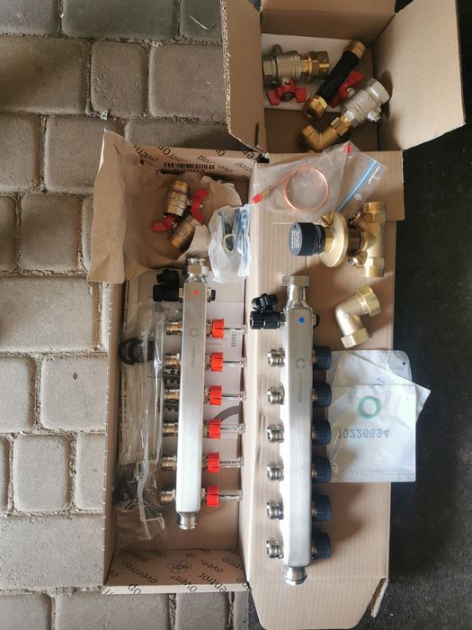 Rozdzielacz 6 obejść do podłogówki CO grzejniki