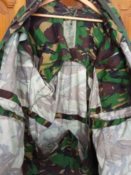 Smock militar Exército Britânico casaco camuflado DPM Woodland L/XL