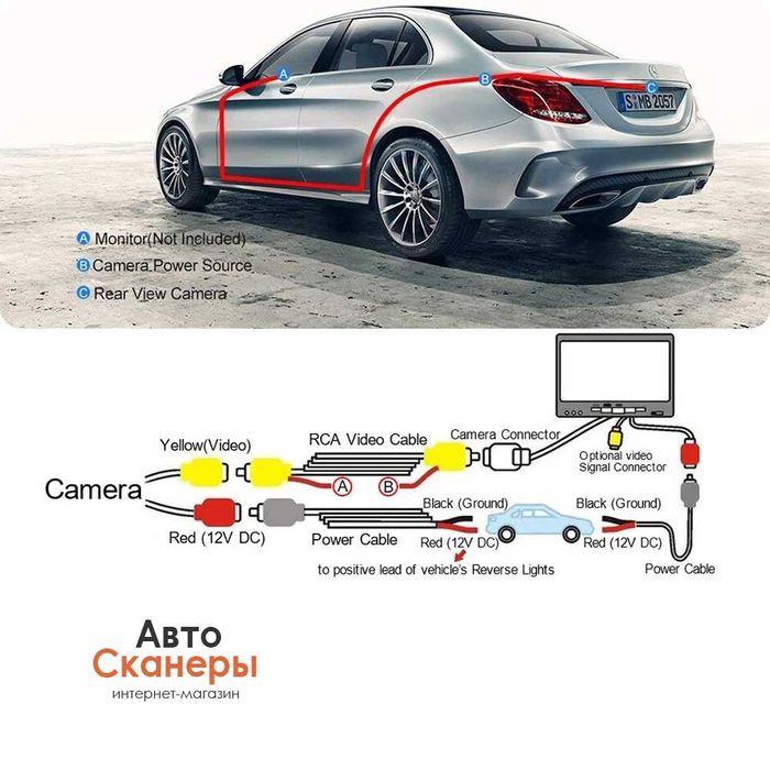 Камера заднего вида AHD 1080P BMW E39 E60 E90 E84 E70 3/5/X1/X5/X6