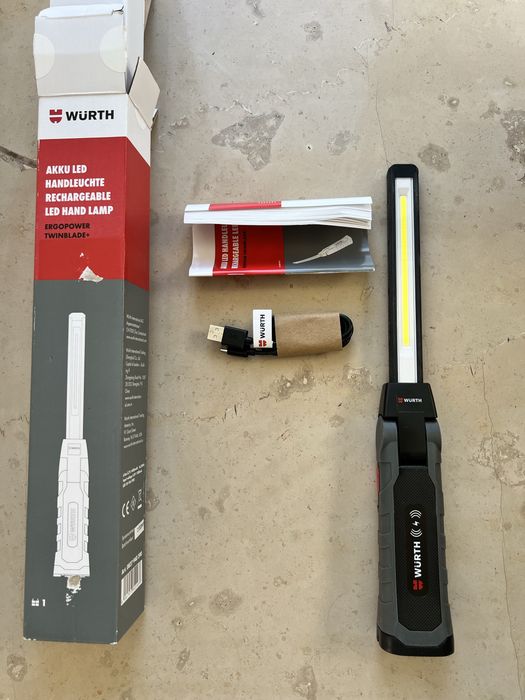 Lampka lampa warsztatowa Wurth ergopower twinblade indukcja