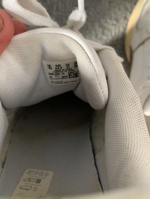 Sapatilhas Puma-Tamanho 44.5-Branco e Castanho-Usados