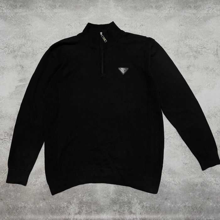 Prada 1/3 Zip Sweater L XL свитер прада hoodie зип худи amiri x prada x bape