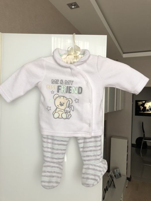 Комплект велюровый Германия 0-4 месяца