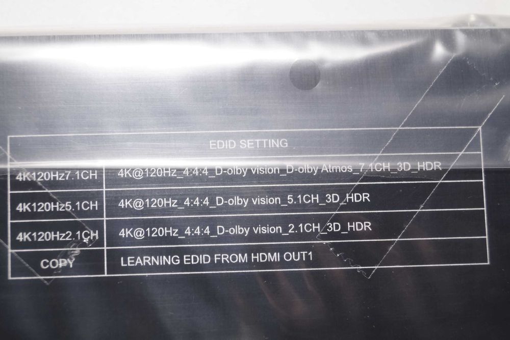 781 Ekstraktor dźwięku HDMI 2.1 4K 120Hz Switch