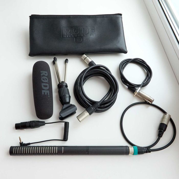 Мікрофон-пушка Rode NTG2 + Комплект 4 кабелі (XLR/TRS)