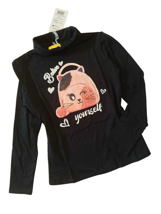 Bluzka czarna dla dziewczynki  koton nowa 158-164