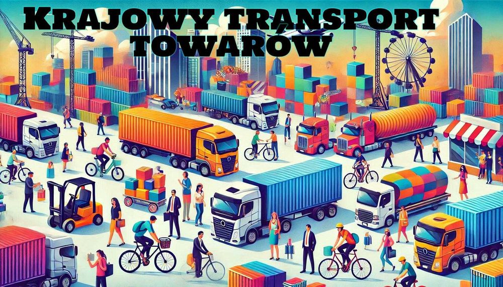 Transport krajowy solówka 6 ton winda paleciak, załadunek boczny