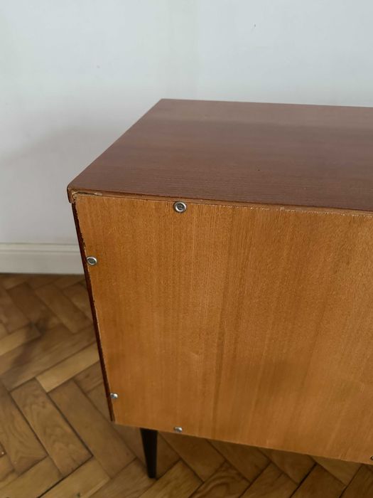 Komoda vintage PO RENOWACJI, lata 70-te, Super minimalistyczny design. PRL style.