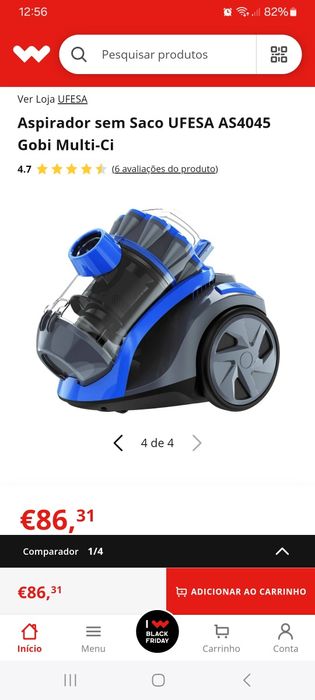 Aspirador sem saco ufesa