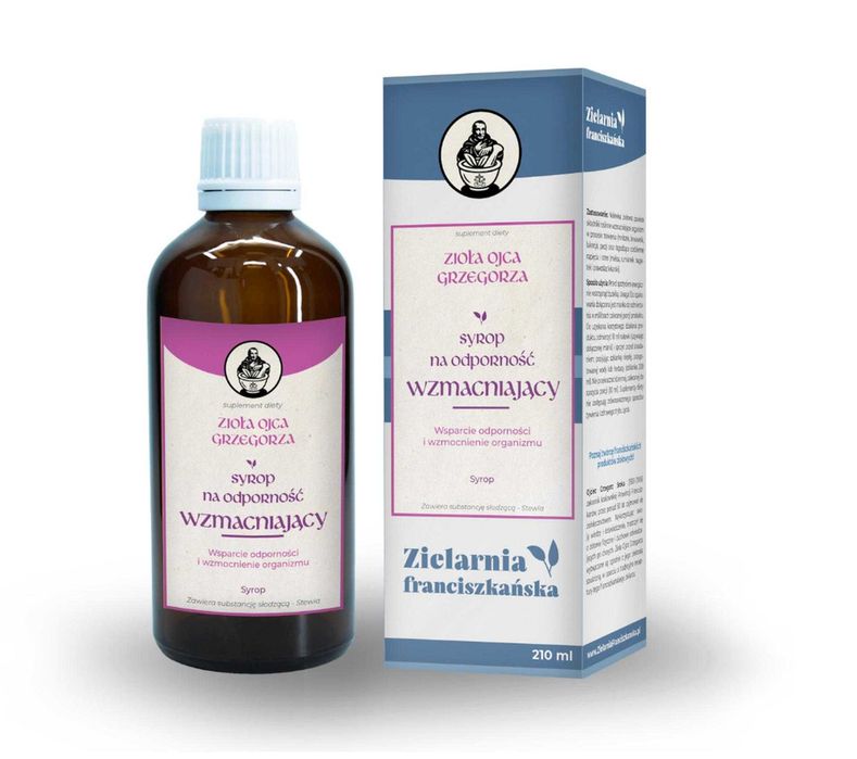 Syrop na odporność wzmacniający Ojca Grzegorza 210 ml wzmocnienie orga