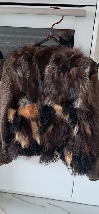 Sweter damski z futerka