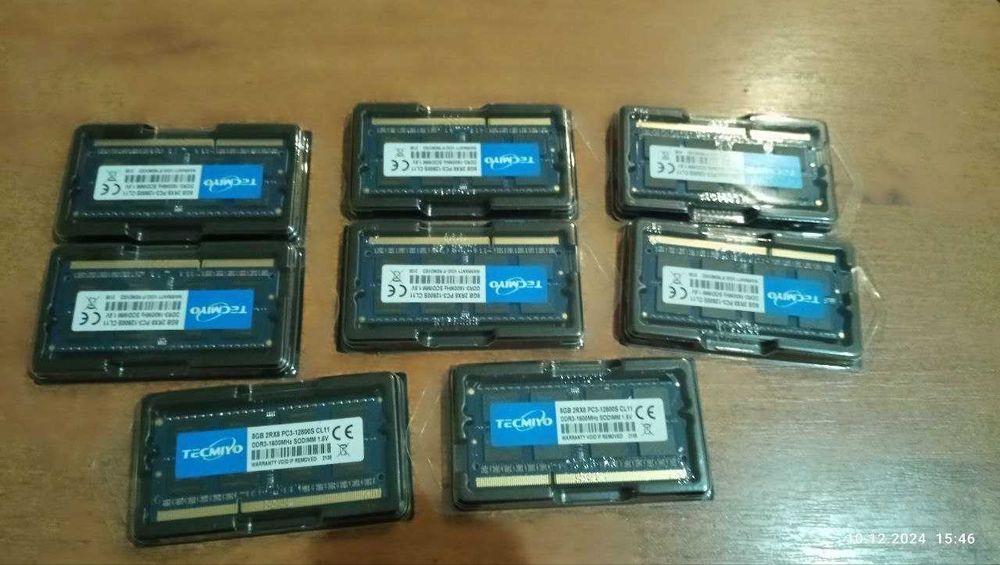 8 Gb\ Пам'ять для ноутбука\ фірмова Hunix\ ddr3\ 1600-1333Мгц