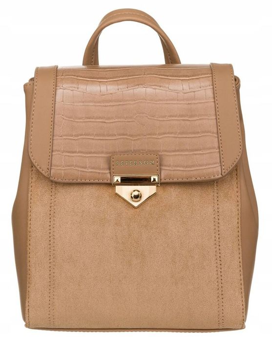 plecaczek damski ze skóry ekologicznej - peterson