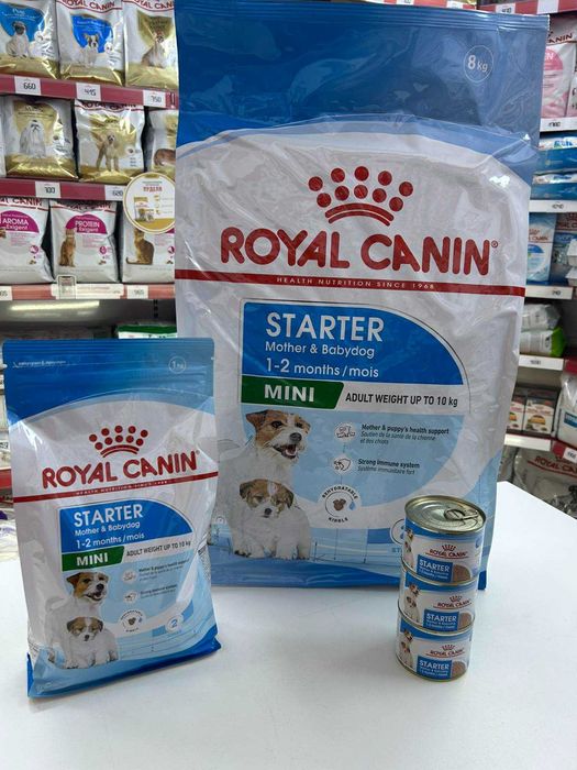 Корм для собак ROYAL CANIN starter mini|maxi