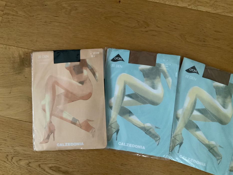 Zestaw rajstop CALZEDONIA rozm 2 NOWE 4op