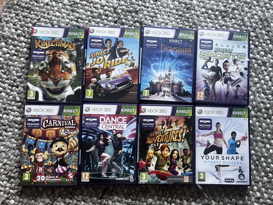 Gry xbox 360 kinect  dance central , kinect sports, adventures, disneyland, carnival