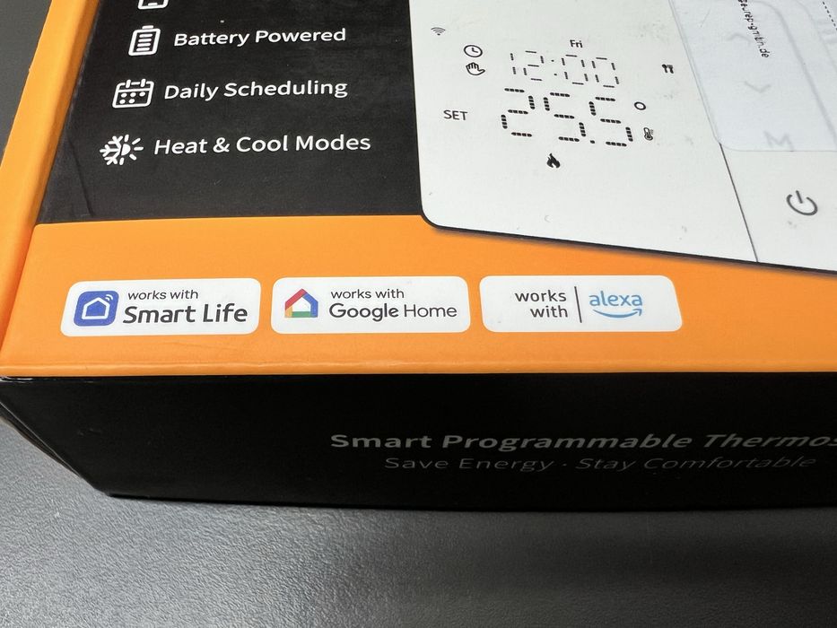 Termóstato Inteligente Wi-Fi (Tuya / Smart Life / Alexa) - NOVO