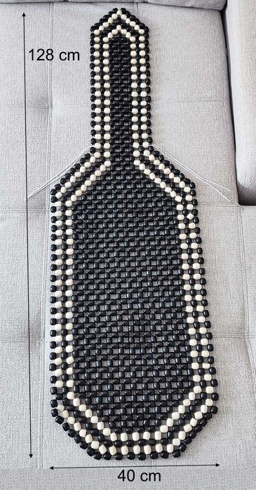 CarComfort Capa de assento de contas de madeira