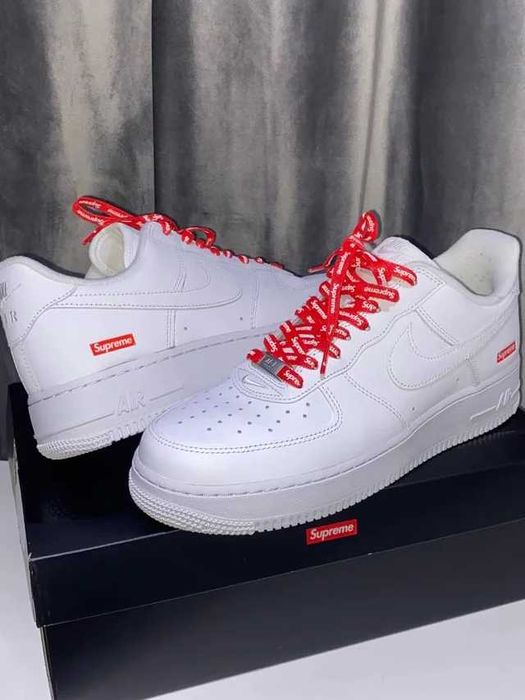Nike Air Force 1 Low Supreme White R.38