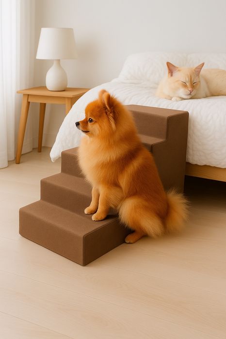 Пропонуємо лесенку для міні Йорка! Виготовлена вручну в нашій майстерн