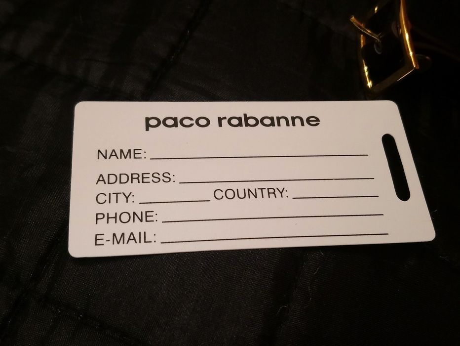 Zawieszka, identyfikator do walizki Paco Rabanne