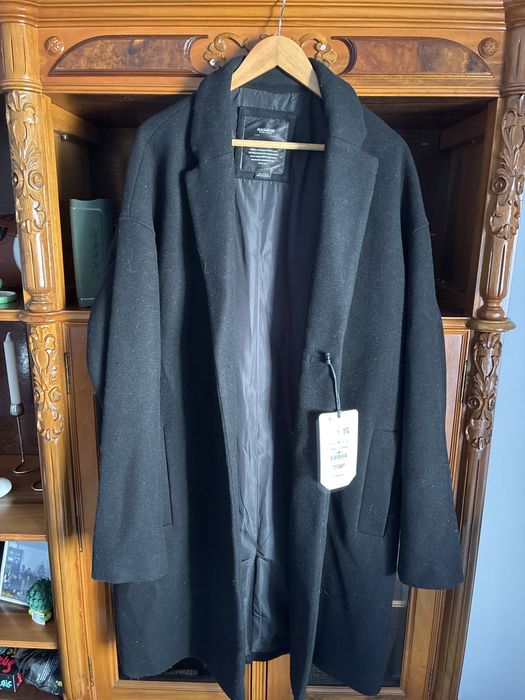 Casaco Preto Pull&Bear L – Novo c/ Etiqueta | Estilo Elegante