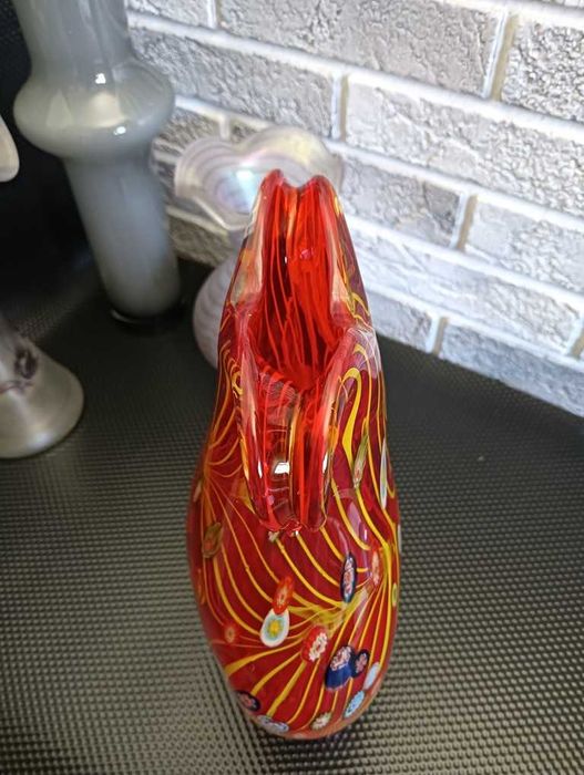 Szkło Murano wazon Millefiori
