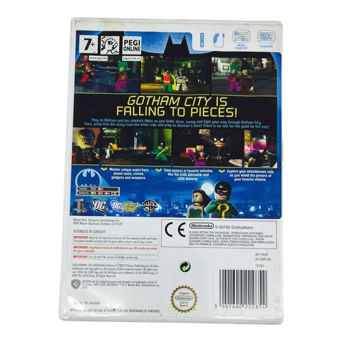 gra nintendo wii lego batman the videogame