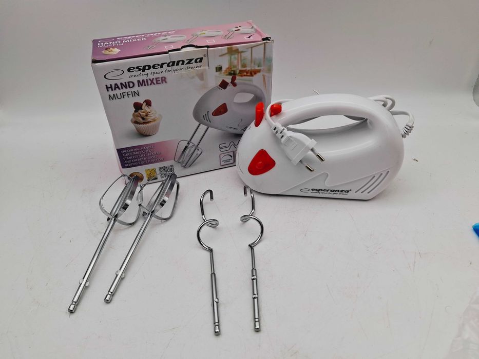 Mikser reczny Esperanza EKM007R 150W JAK NOWY!