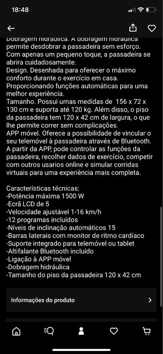 Passadeira nova embalada